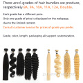 卸売自然体の波安い人間の髪の束ベンダーブラジルのキューティクルアライメント処女人間の髪の横糸拡張髪